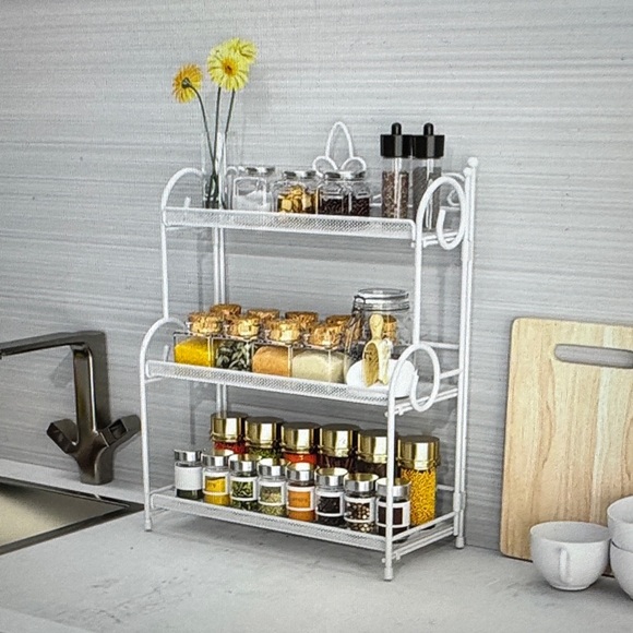 3-Tier White Storage Rack - Picture 6 of 6